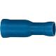 Crimp cylinder terminal, blue, insulated