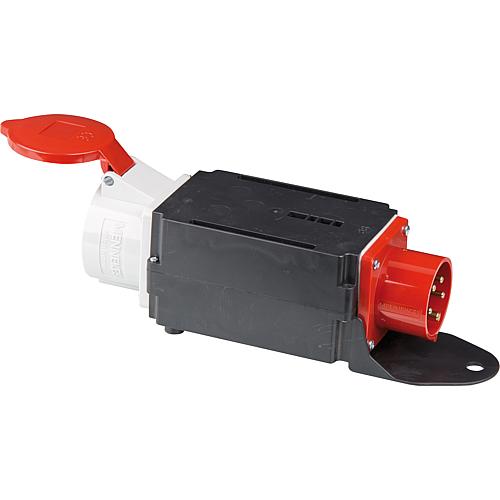Adaptateur CEE 16/32 Entree : prise CEE 16A Sortie : accouplement CEE 32A ;