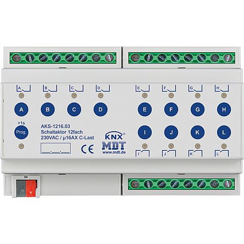 Appareil modulaire AKS actionneur de commutation, 16A, 230VAC, charge C 140µF standard, REG Standard 4