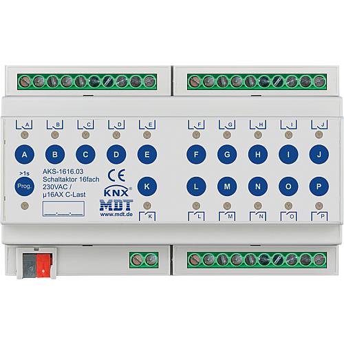 Appareil modulaire AKS actionneur de commutation, 16A, 230VAC, charge C 140µF standard, REG Standard 5