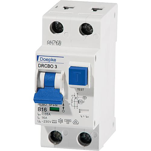 FI/LINE PROTECTION Switches Doepke DRCBO 3 B16/0.03/1N-A 2-pole