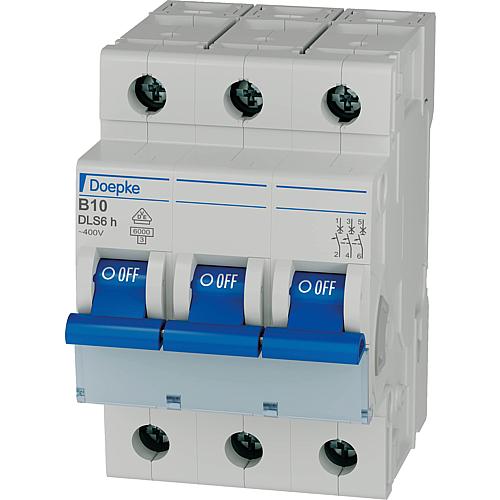 Circuit breaker Doepke DLS 6h, B10, 6KA 3-pole