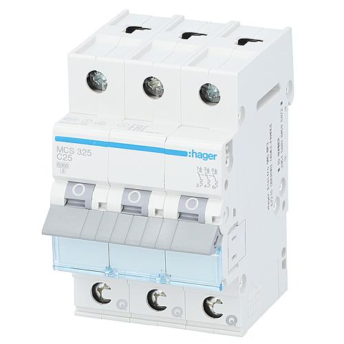 Circuit breaker Hager 3p,C25A,6kA,MCS325,QuickConnect