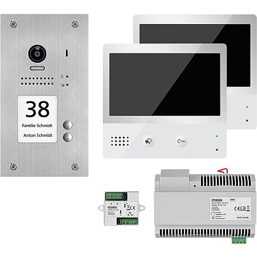 Video door intercom system VT200 flush-mounted comfort set Standard 2