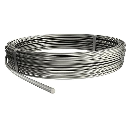 Conducteur rond pour terre inox, inoxydable / L=80m taille/diametre: 10mm/78mm2