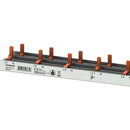 Peigne à bornes, 10mm2 3p/N pour AFDD + FI/LS / 1000mm Siemens 5ST3775-0 (55TE)