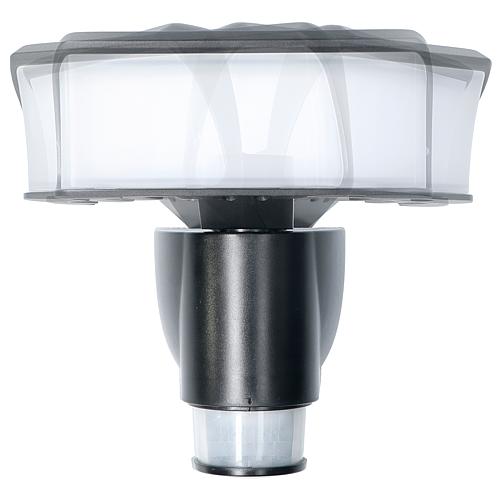 Spot LED IP 44 avec suivi de mouvement 18W, 4000K, 1100lm, noir