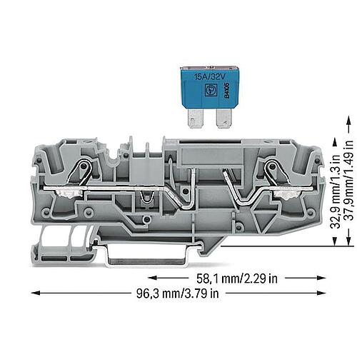 2-conductor fuse terminal, 2006 series Anwendung 1