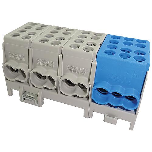 Main conductor (branch terminals) Colour: 3x grey, 1x blue, 4-pole 8xinput 25mm²/10xoutput 16mm²