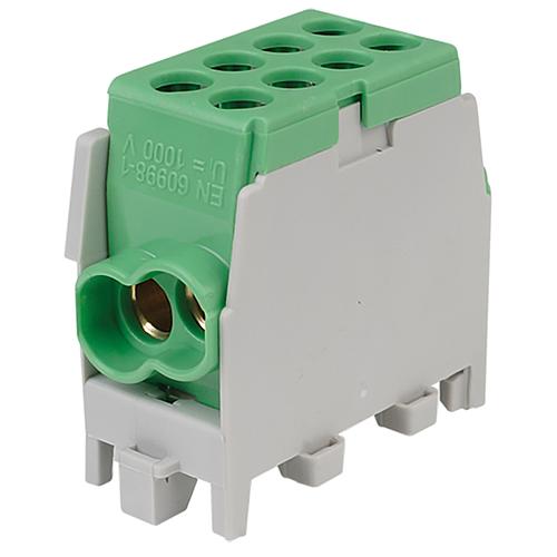 Main conductor (branch terminals) Colour: green, 1-pole 2xinput 25mm²/2xoutput 25mm²