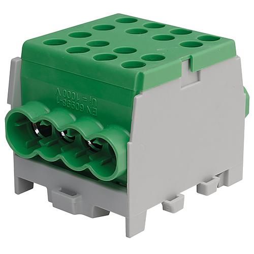 Main conductor (branch terminals) Colour: green, 1-pole 2x in. 35mm²/6x out. 25mm²