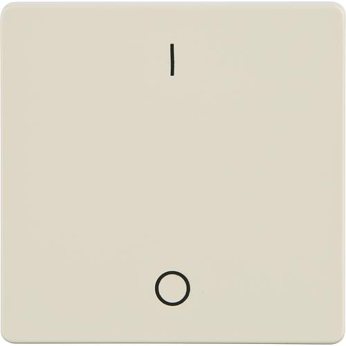 Interrupteur a bascule avec symbole I/0 Blanc electrique / 55 mm x 55 mm Type de protection IP20 / 1pc