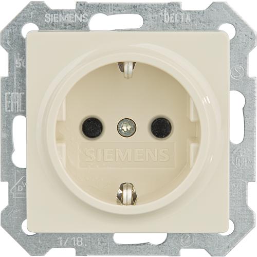 Flush-mounted earthed socket with extra child safety Standard 2