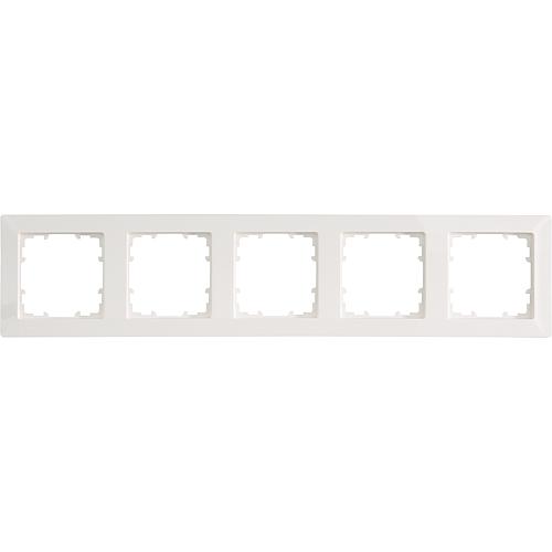 Frames 80 mm dimensions 5fach, 364 mm x 80 mm titanium white / 1 unit