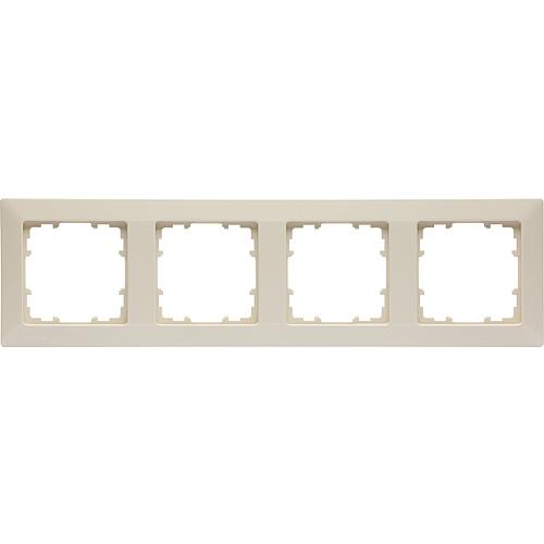 Frames 80 mm dimensions 4fach, 293 mm x 80 mm electric white / 1 unit