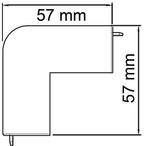 External corner cover light grey Type WDK/HA 30045 / 1 piece