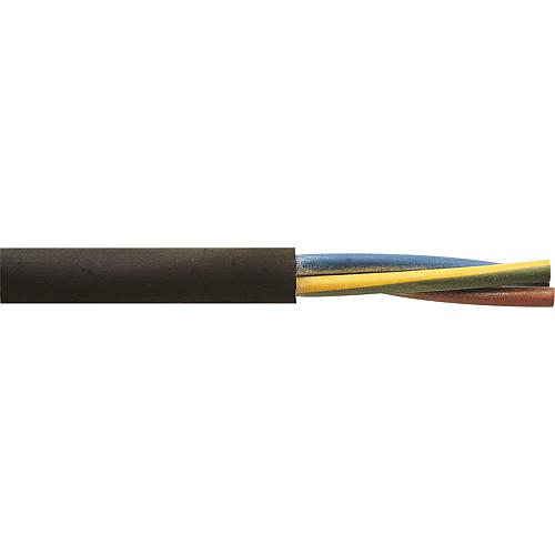 Cable a haute tension isolé H05RR-F, 2 x 0,75 / noir rouleau de 50 m