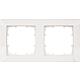 Frames 80 mm dimensions 2fach, 151 mm x 80 mm titanium white / 1 unit