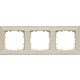 Frame, DELTA LINE, electric white (RAL 1013) series I-system Standard 3