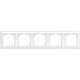 Frame, DELTA LINE, electric white (RAL 1013) series I-system Standard 5