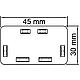 End piece pure white type WDK/HE 30045 - 1 piece