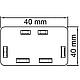 End piece pure white type WDK/HE 40040 - 1 piece