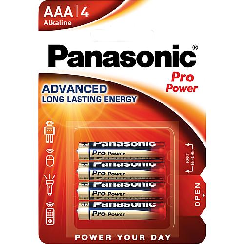 Alkali Batterien Panasonic PRO Power, Micro AAA Standard 1