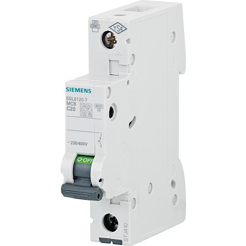 Circuit breaker Siemens, 6KA, 1-pin, C20A, 5SL6120-7