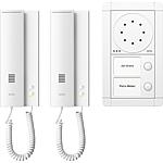 Interphone porte Ritto Portier 2 maisons, blanc/blanc