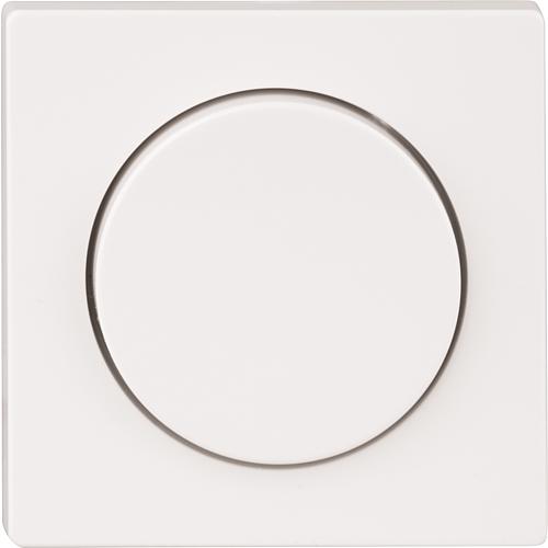 Plaque centrale avec bouton rotatif Merten, systeme M, blanc polaire 1 piece