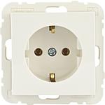 Flush-mounted insert/FARO earthed socket with push terminal