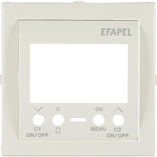 Central piece for 2-channel timer, old white, for flush-mounted installation