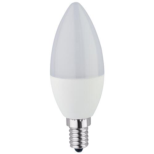 LED lamp, candle shape, matt Standard 1