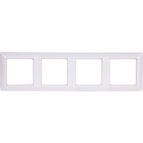 Jung AS 584 WW cover frame quadruple, Alpine white