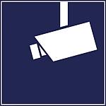 Video surveillance sticker