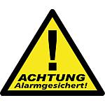 Alarmed sticker