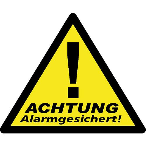 Plaque d'avertissement autocollant bâtiment sécurisé Standard 1