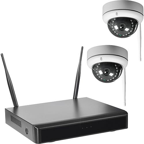 Wireless video surveillance with Smartrecorder, incl. 2 cameras WR100 Set D2 2TB