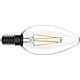 LED candle bulb filament clear, 4.5W, E14, 470lm, 2700K dimmable