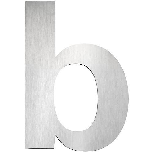 House number plate large, stainless steel Standard 13