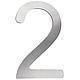House number plate small, stainless steel Standard 3