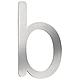 House number plate small, stainless steel Standard 13