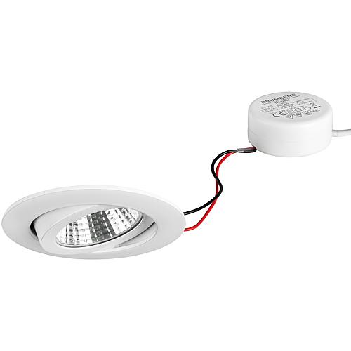 LED EBS 230 V 6W 3000 K white dimmable; round converter