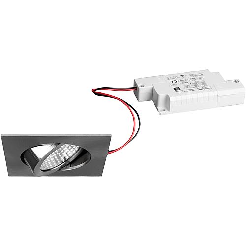 LED EBS 230 V 6 W 3000K nickel mat grad.