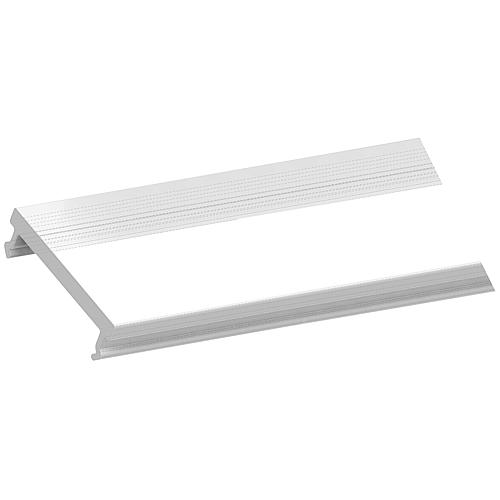 Couvercle plastique QualityFlex ONE, transparent, L x l x H : 1 000 x 17,6 x 4 mm