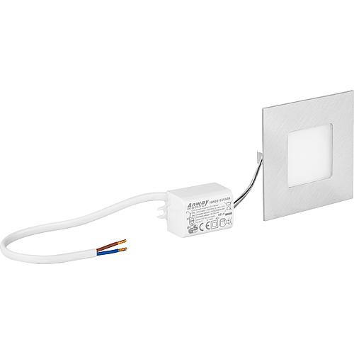 LED recessed light - Nice, angular 2.6 W Standard 2