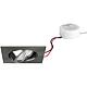 LED EBS 230 V 6W 3000 K nickel matt, dimmable; round converter