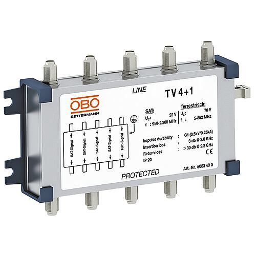 Parasurtenseur coaxial, TV 4+1 Standard 1