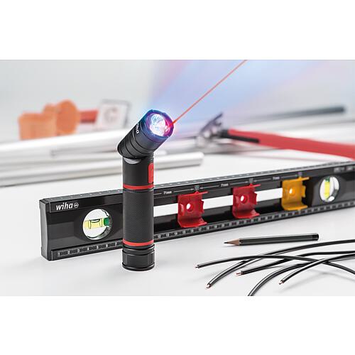 Torch with LED, laser and UV light Anwendung 5