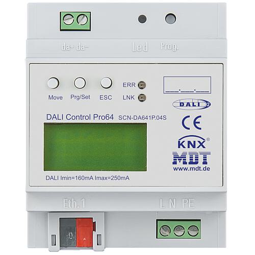 Controller, rail-mounted, DALI Control Pro64 Gateway, 4 DU, REG